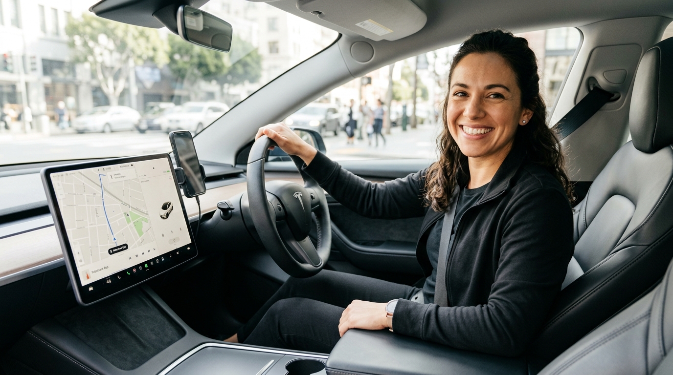 Zrov Driver in modern vehicle